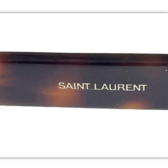SAINT LAURENT Women's Brown Tortoise Shell Oversize Sunglasses - Picture 5 of 11
